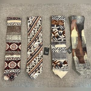4 HUBERT MILANO - Men’s Silk Ties - $40 for all 4